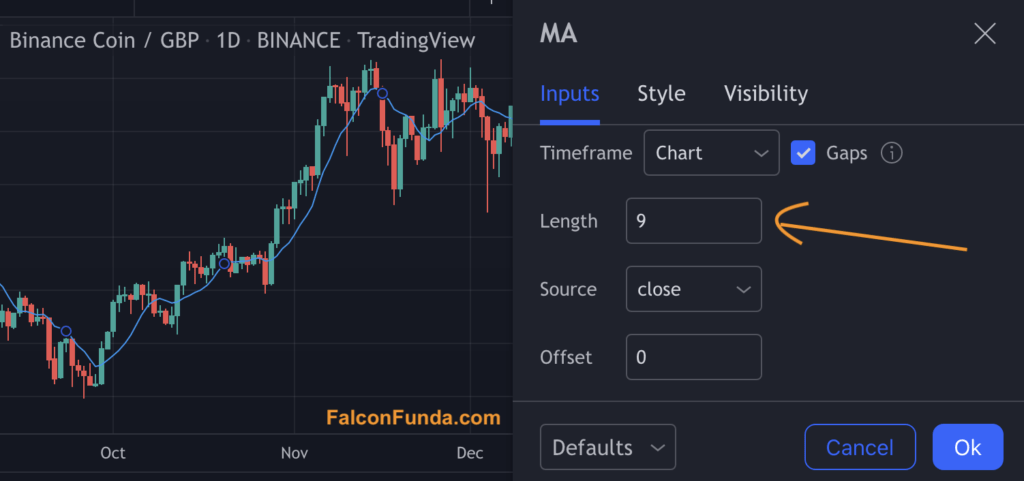 TradingView Indicators - Moving Averages - Step 4